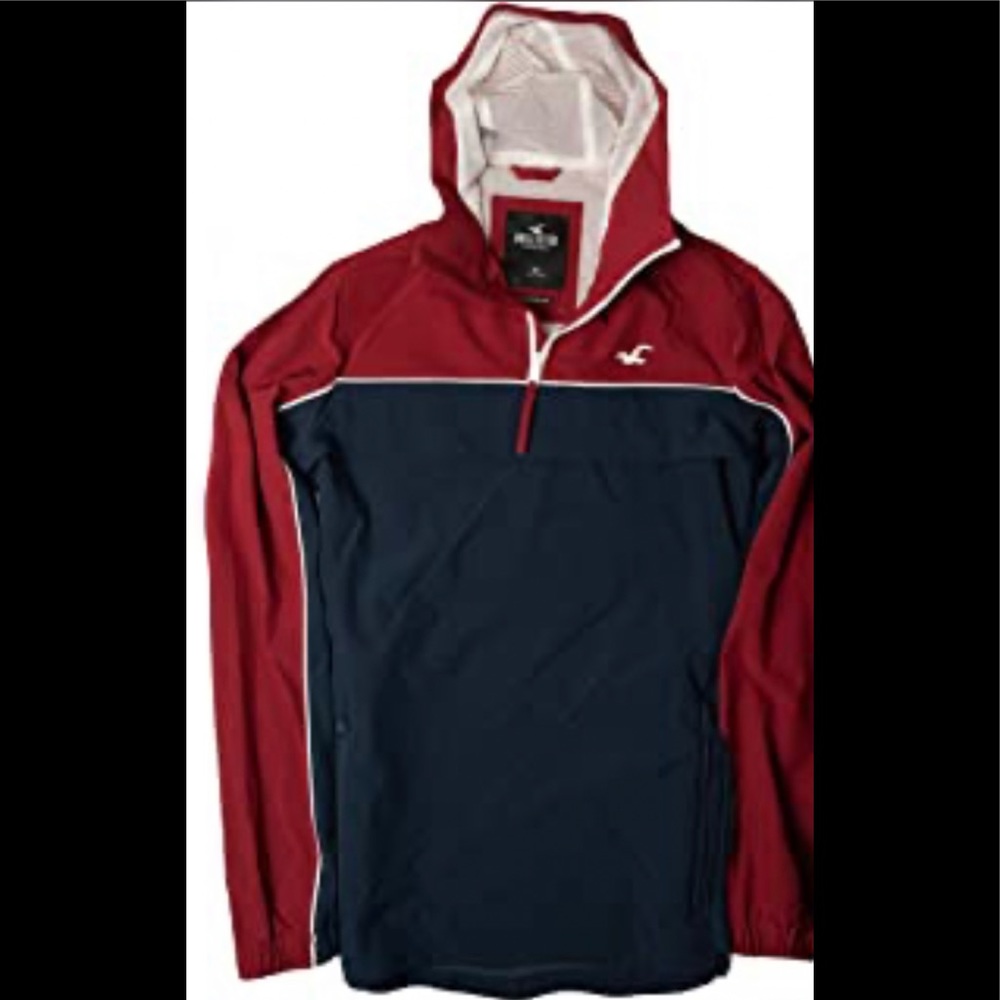 hollister mens lightweight windbreaker jacket